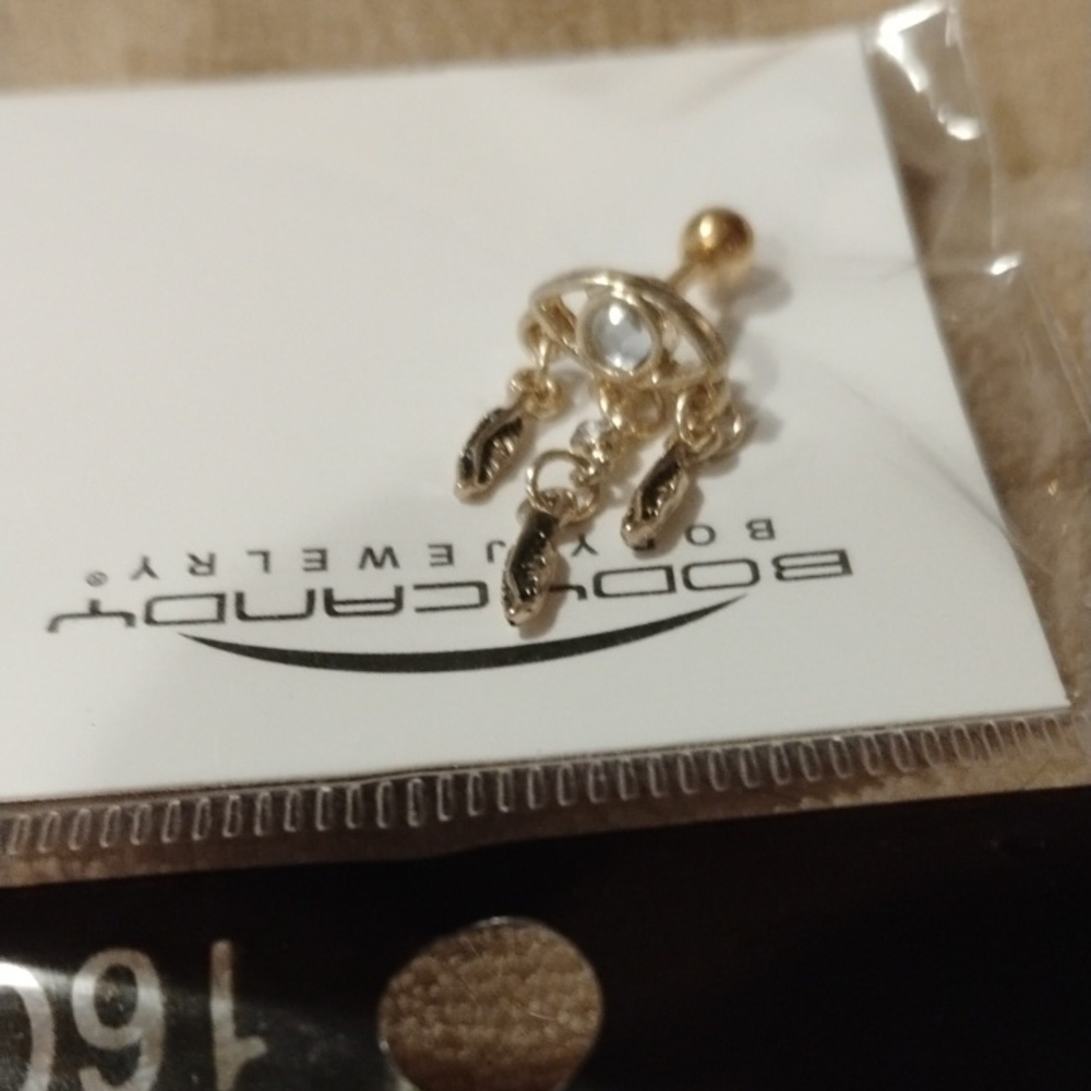 Bodycandy Gold and Silver Dangle Earring